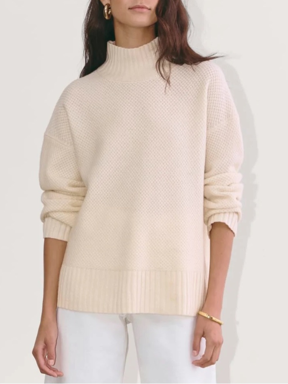 Everlane The Honeycomb Recycled Cashmere Knit Sweater